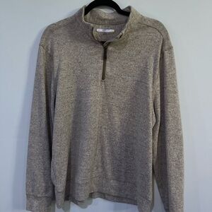 Greg Norman Men’s Medium Heather Gray 1/4 Zip Pullover Fleece Golf Sweatshirt